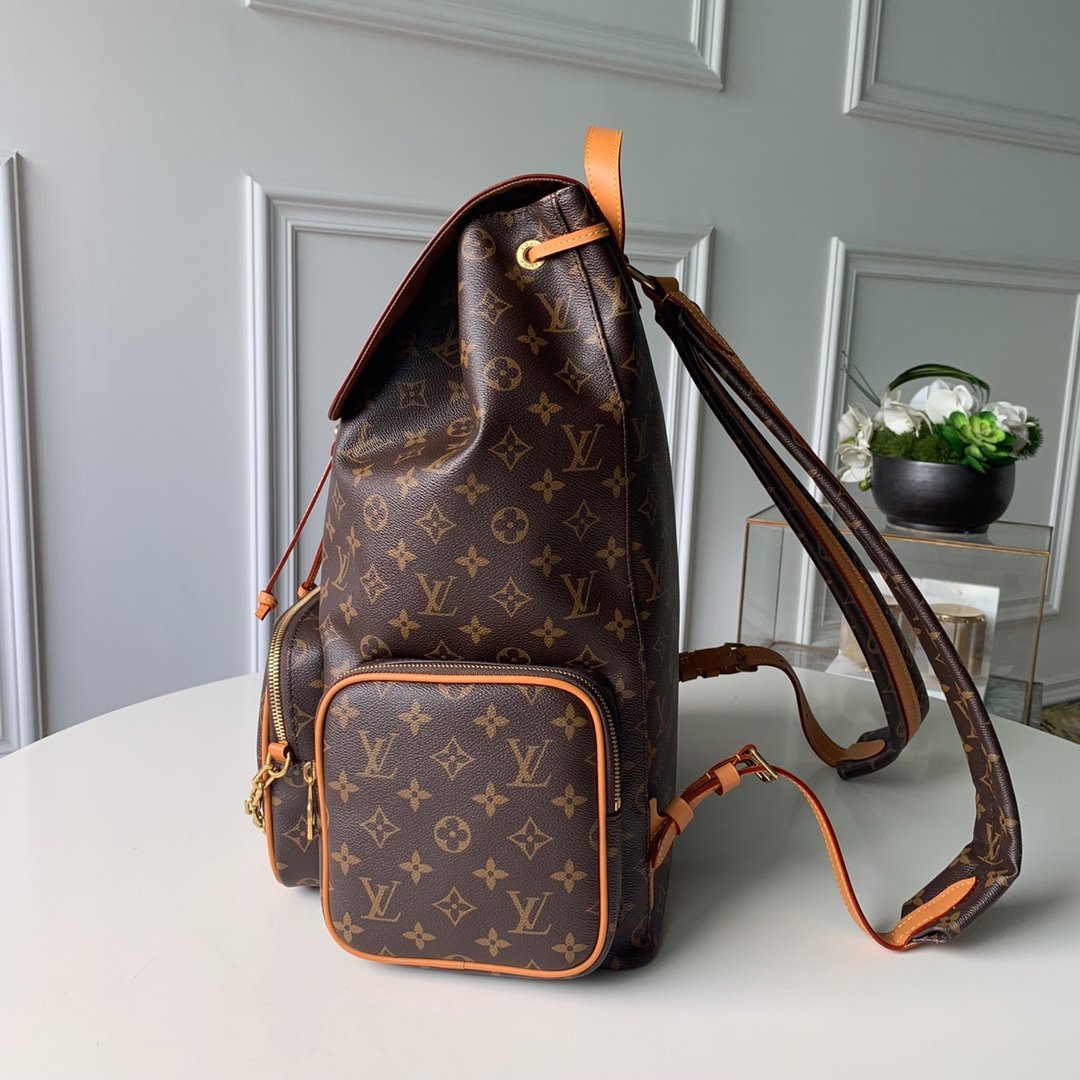 Louis Vuitton Trio Backpack Travel Bag M44658 Gold Chain Monogram LV — view 4
