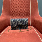 Dior Saddle Pouch Blue Dior Oblique Jacquard — view 2