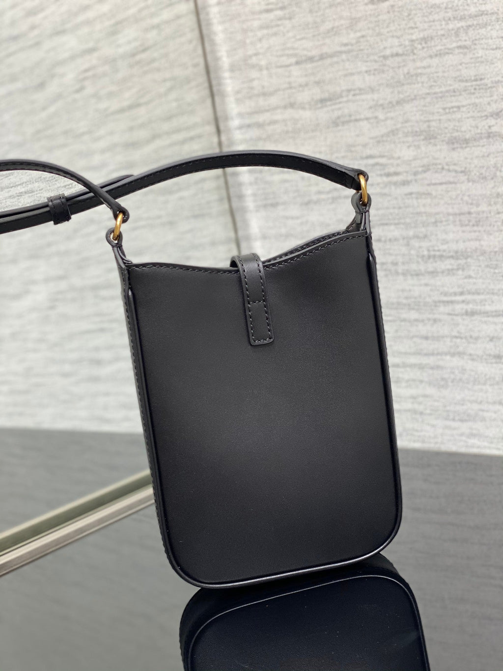 YSL Le 5 a 7 Mini Black Bag — view 4