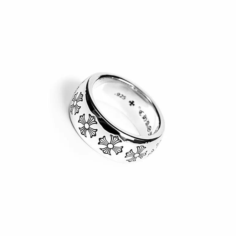 Chrome Hearts ETCHED PLUS BAND RING 2 — view 1