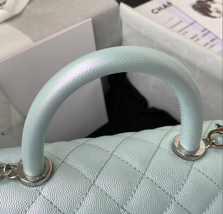 Chanel Coco Handle Bag 92990 23cm - Blue — view 2