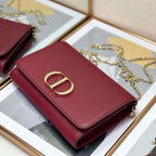 Dior 30 Montaigne Pouch - Red — view 3
