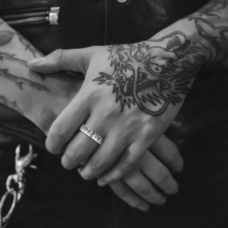 6MM CHROME HEARTS FOREVER RING – SPACER 5 — view 2