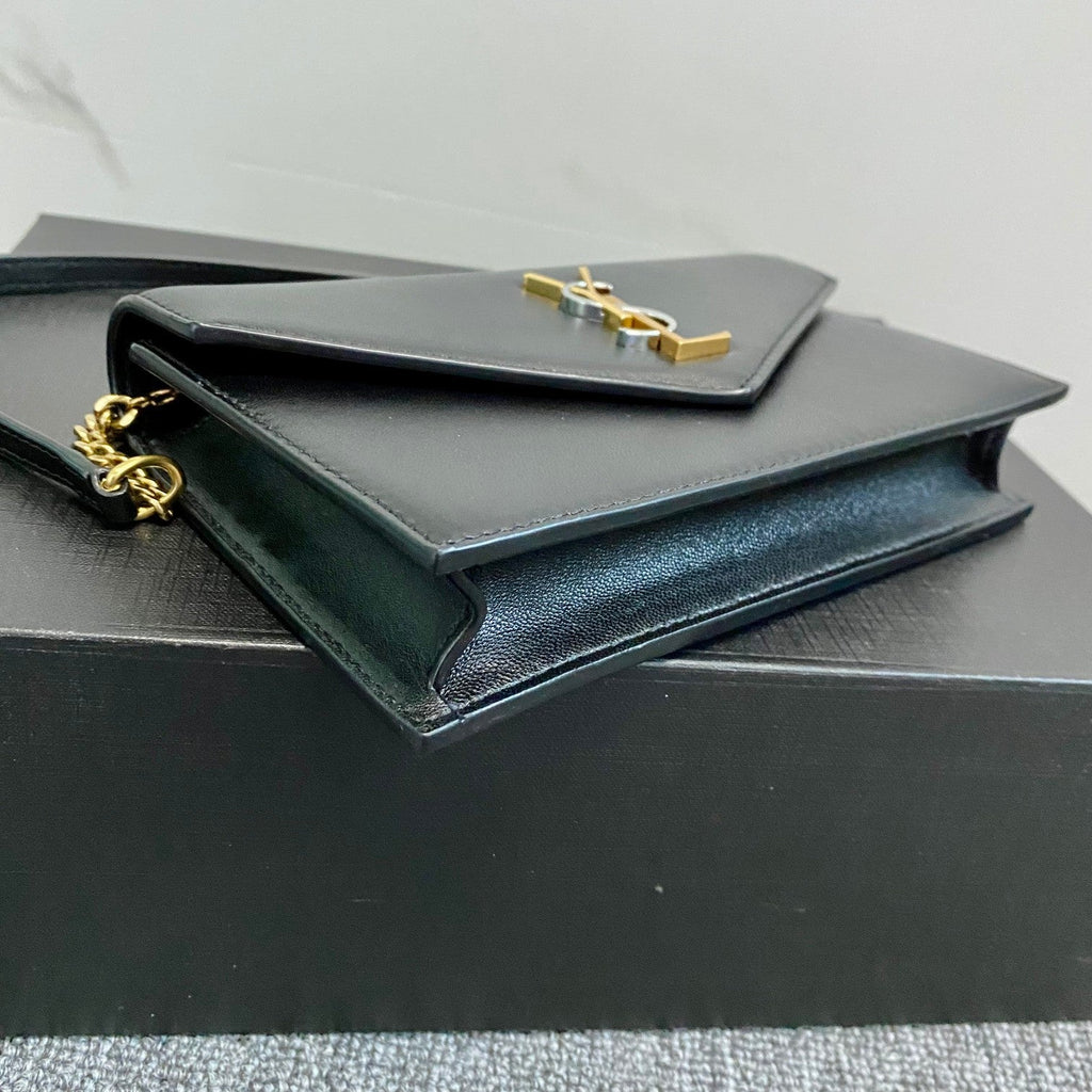 YSL Cassandra Shoulder Black Bag — view 2