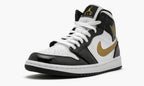Air Jordan 1 Mid SE “Black Gold Patent Leather” — view 5