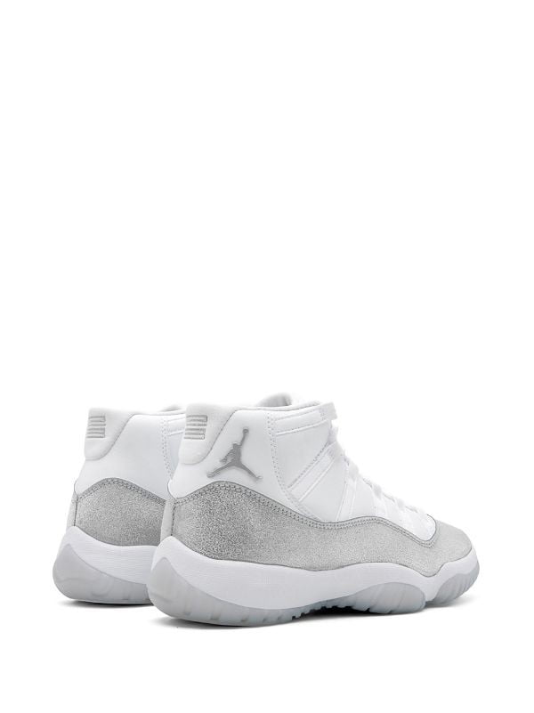 Air Jordan 11 Retro White Metallic Silver Womens — view 4