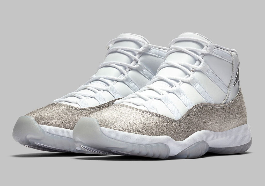 Air Jordan 11 Retro White Metallic Silver Womens — view 2