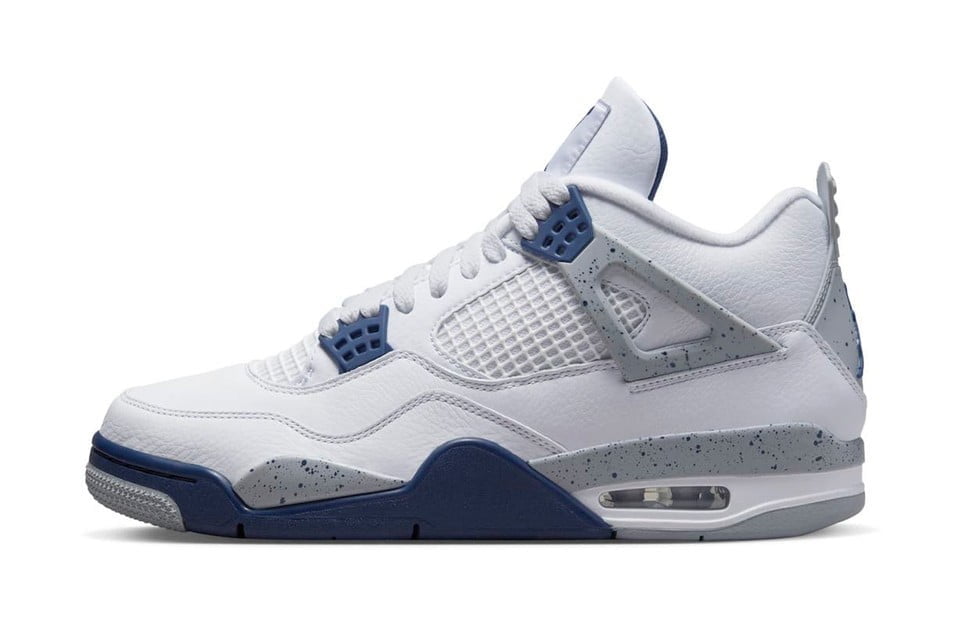 Air Jordan 4 Retro White Midnight Navy — view 2