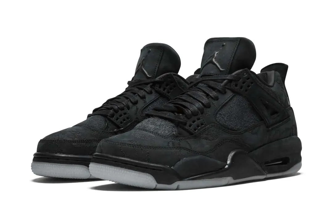 Air Jordan 4 x KAWRS Black — view 1