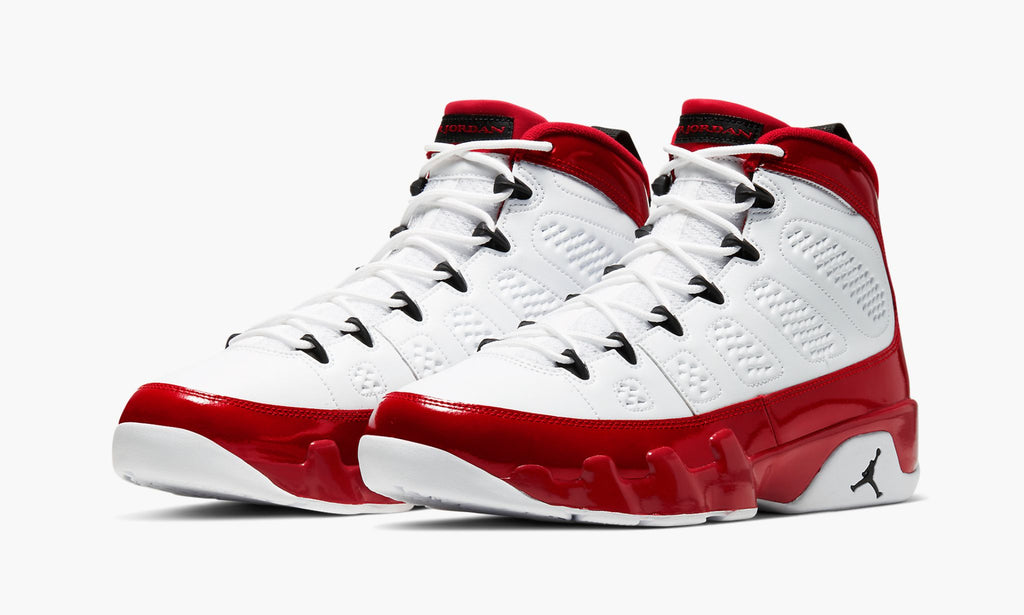 Air Jordan 9 White/Red/Black — view 3
