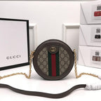 Gucci Ophidia Mini GG Round Shoulder Bag — view 1