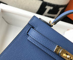 Hermes Handle Bag 19cm Blue — view 7