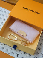 LV Denim Key Pouch - Pink — view 6