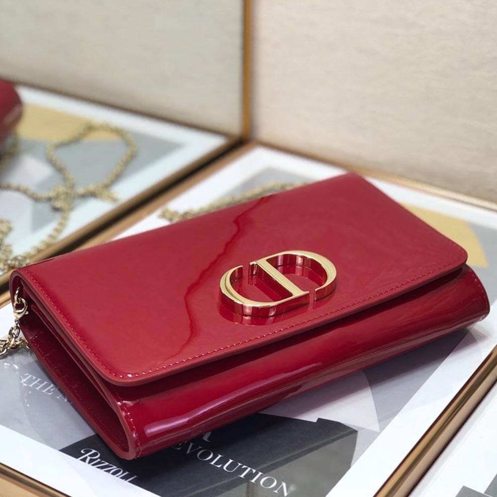 Dior 30 Montaigne Pouch - Cherry Red — view 4