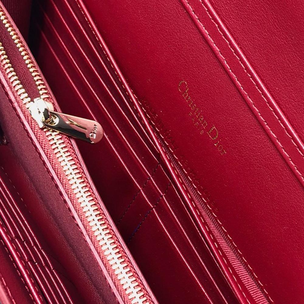 Dior 30 Montaigne Pouch - Cherry Red — view 8