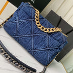 Chanel 19 Denim Large Flap Bag — view 3