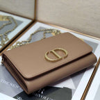 Dior 30 Montaigne Pouch - Bright Brown — view 4