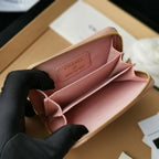 Chanel Navy Wallet Pink - Navy with Pink Accents — view 6