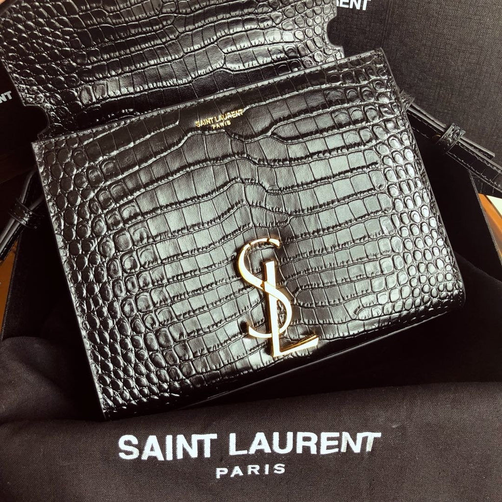 YSL Cassandra Mini Top Handle Bag Black — view 8