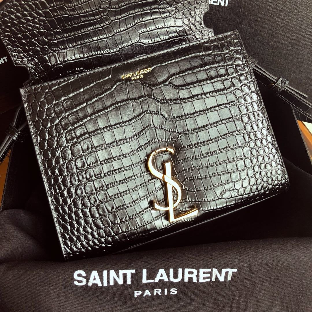 YSL Cassandra Mini Top Handle Bag Black — view 8