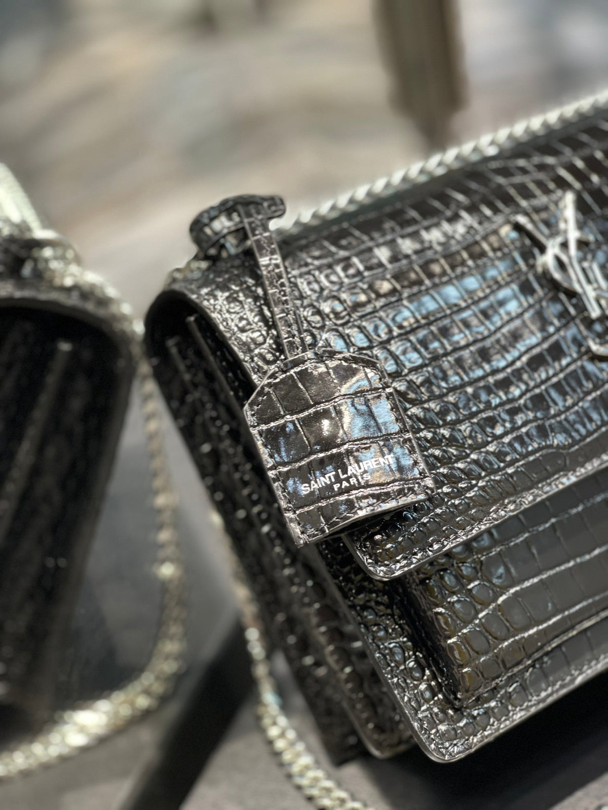 YSL Sunset Bag 422906 - Black — view 4