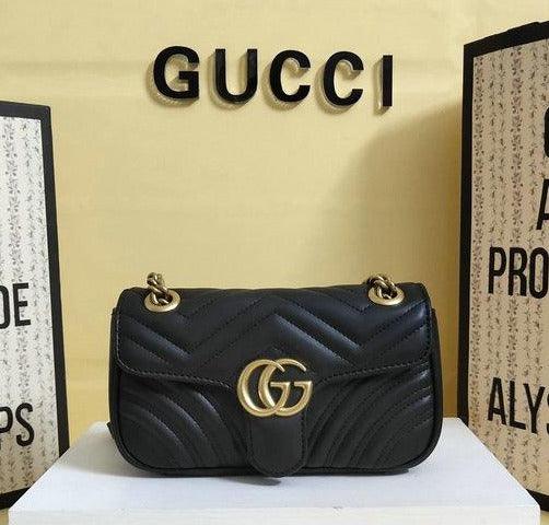 Gucci GG Marmont Matelassé Mini Bag - Black — view 1