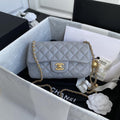 Chanel Pearl Crush Mini Flap Bag Gray — view 1