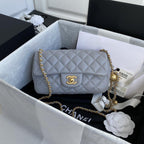 Chanel Pearl Crush Mini Flap Bag Gray — view 1