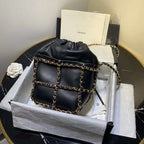 Chanel Bucket Chain Drawstring Bag 2021 - Matte Pink — view 3