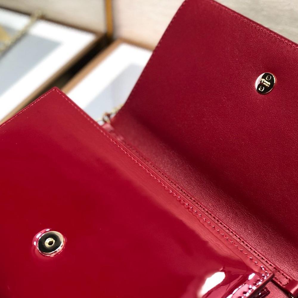 Dior 30 Montaigne Pouch - Cherry Red — view 9