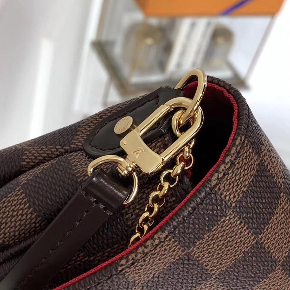 LV Favorite MM Damier Ebene Shoulder Bag — view 6