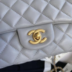 Chanel Pearl Crush Mini Flap Bag Gray — view 8