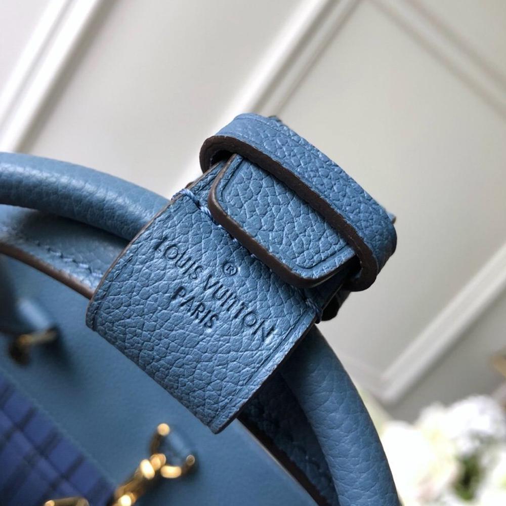 Louis Vuitton Montaigne MM Blue Handbag — view 7