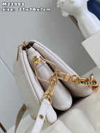 LV Coussin BB Monogram Canvas Shoulder Crossbody Bag with Chain Strap and Milkway Pastel Colors - White — view 4