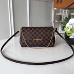 LV Favorite MM Damier Ebene Shoulder Bag — view 2