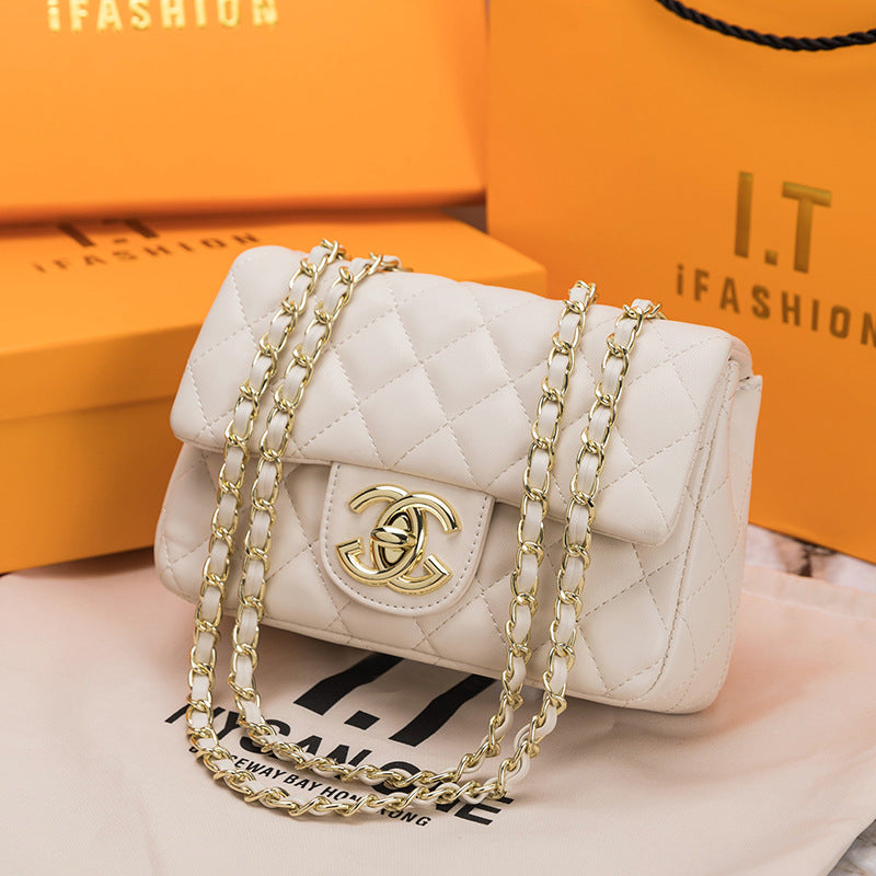 Chanel CF Classic Flap in Black Lambskin Handbag — view 9