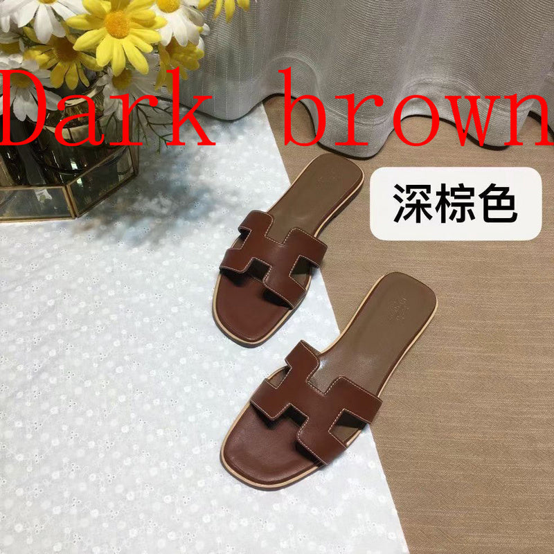 MJHS03 Women's Leather Slippers — view 10