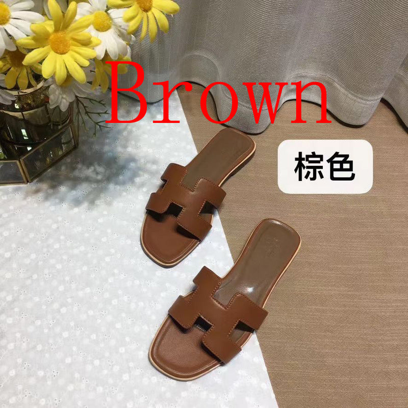MJHS03 Women's Leather Slippers — view 4