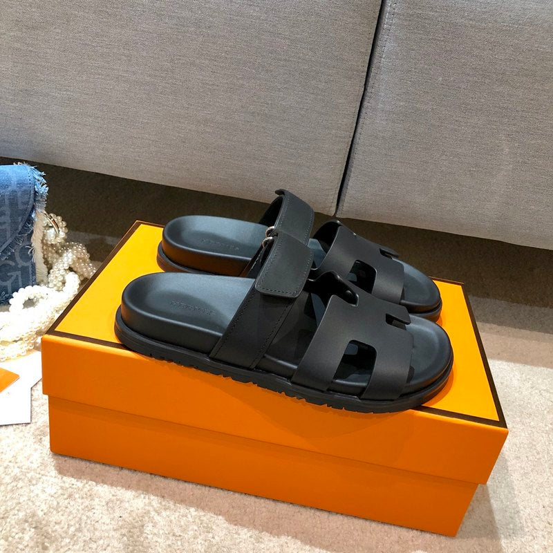 MJHS1 Unisex Leather Slippers — view 9