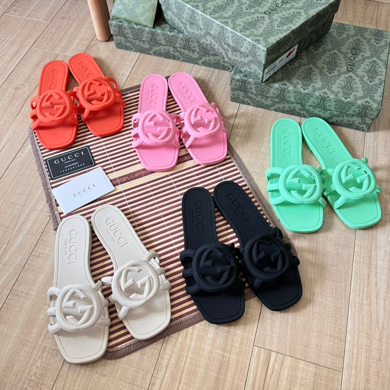MJGS71 Women's Leather Slippers — view 1