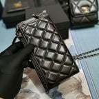 Chanel Quilted Phone Holder Wallet — view 5