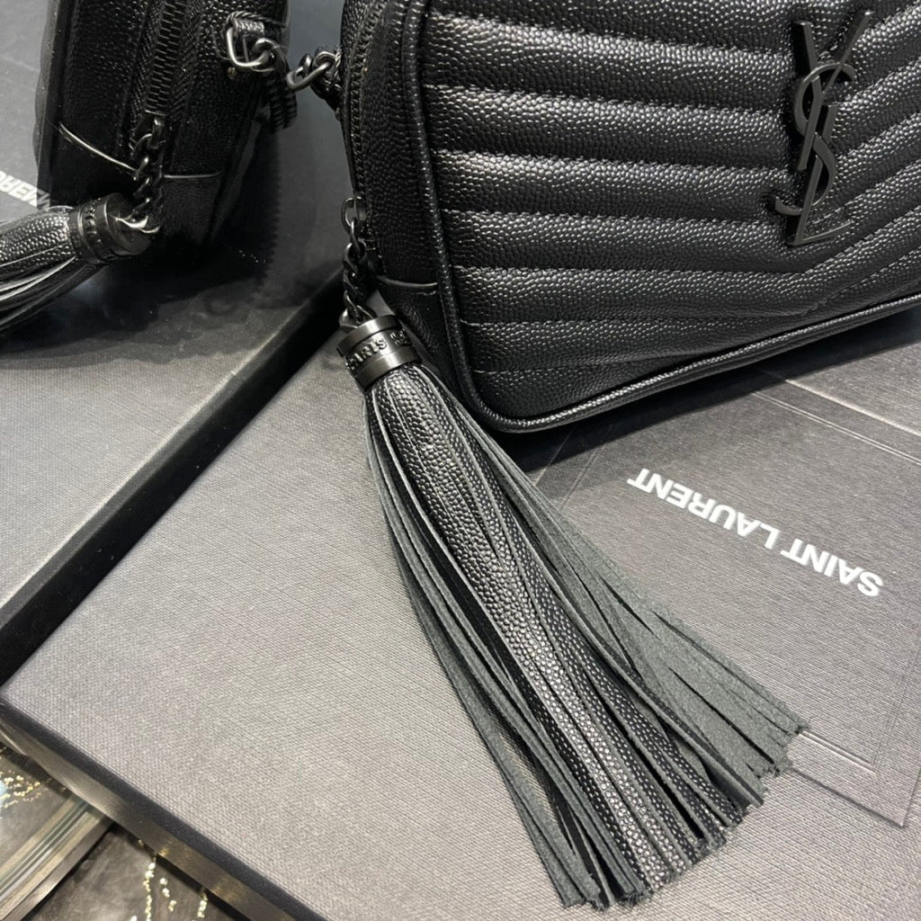 YSL Loulou Mini Camera Bag 18cm Black — view 5