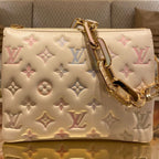 Louis Vuitton Coussin MM Bag Black - White — view 5