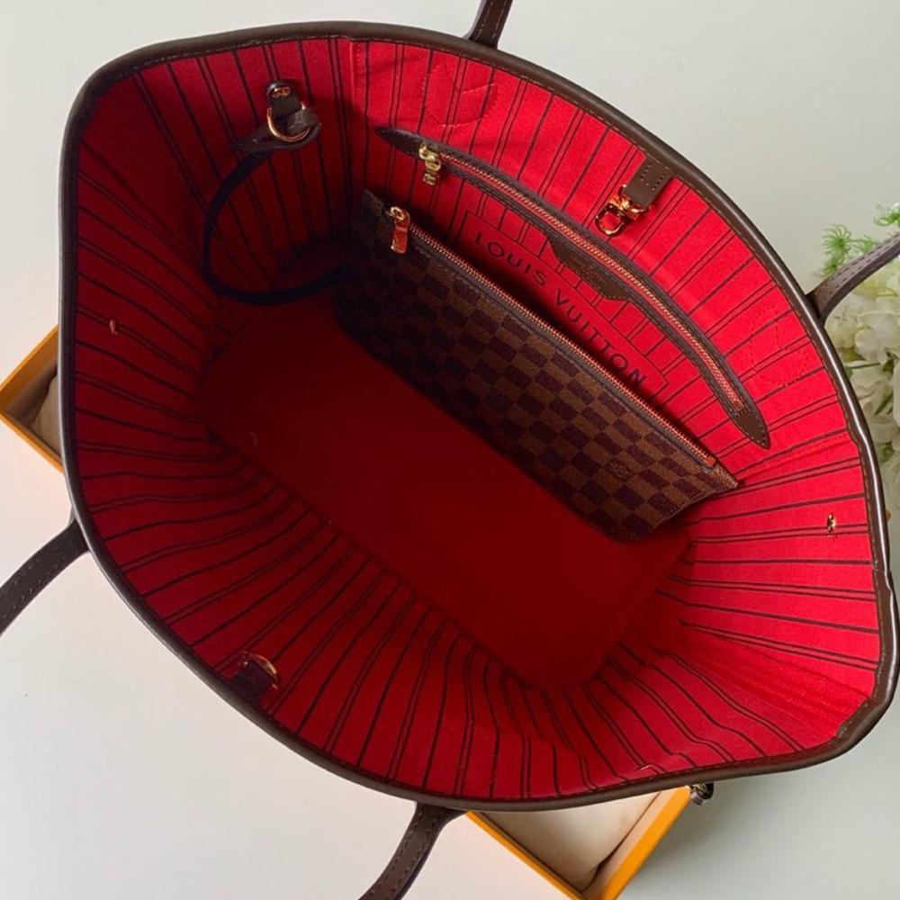 Louis Vuitton Damier Ebene Neverfull MM Tote Bag — view 9