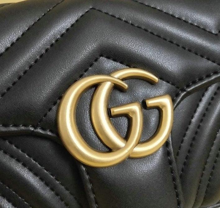 Gucci GG Marmont Matelassé Mini Bag - Black — view 4