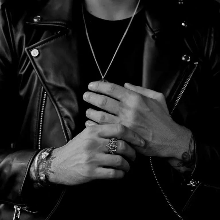 CHROME HEARTS CROSS CROWN RING 5 — view 2