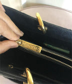 Chanel CC Blackgold Caviar Quilted Grand Shopping Tote — view 3