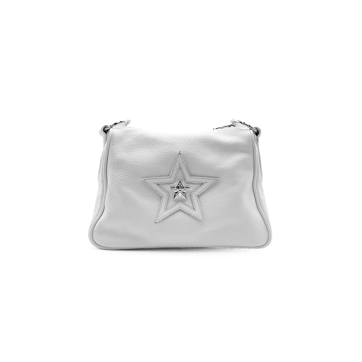 Chrome Hearts White Star Patch Leather Chicken Nugget Bag — view 1