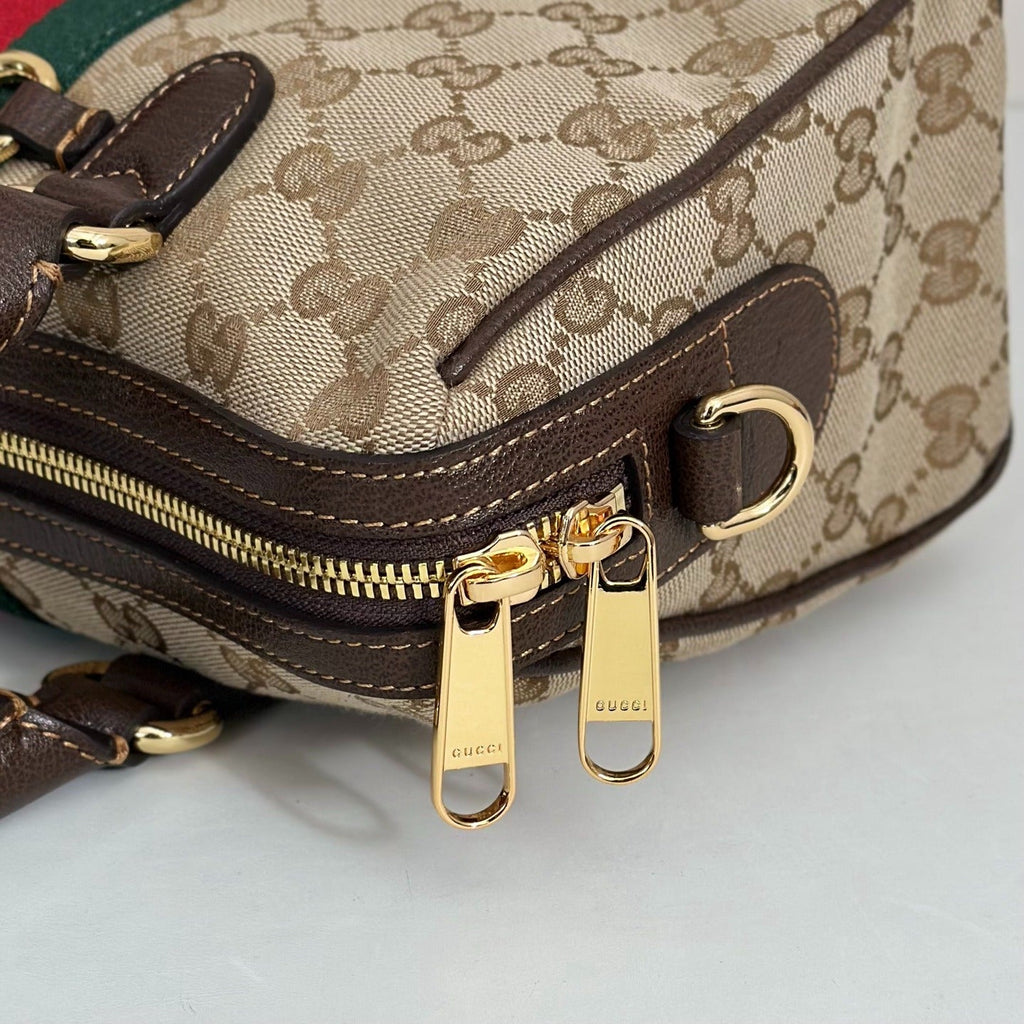 Gucci GG Canvas Boston Bag - Beige — view 3