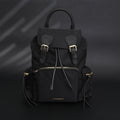 Burberry the Rucksack – Black Nylon & Leather Backpack with Gold-Tone Hardware - Black with Gold Accents — view 1